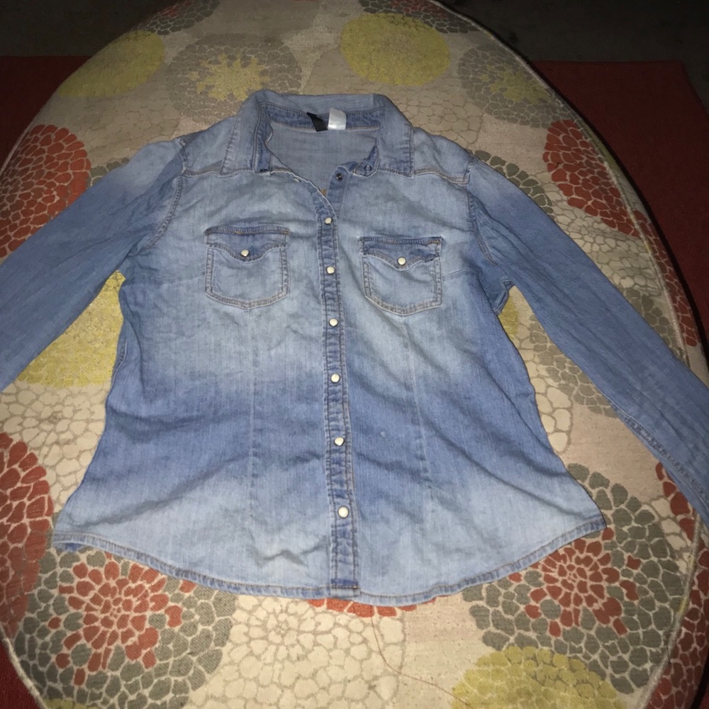 denim top